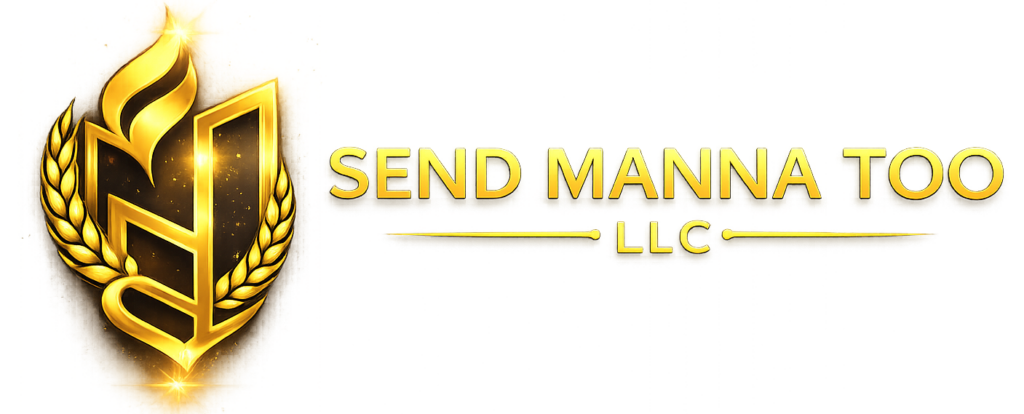Send Manna Too LLC crest and wordmark