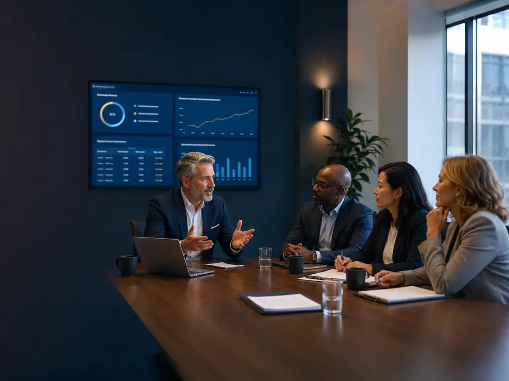 Contact Send Manna Too cybersecurity governance advisory conversation with leaders reviewing risk and AI oversight strategy